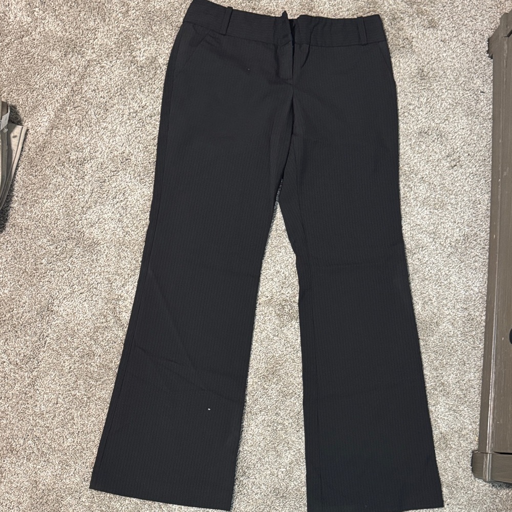 The Limited Black Pinstripe Dress Pants